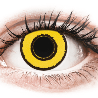 CRAZY LENS - Yellow Twilight - jednodniowe zerówki (2 лінзи)